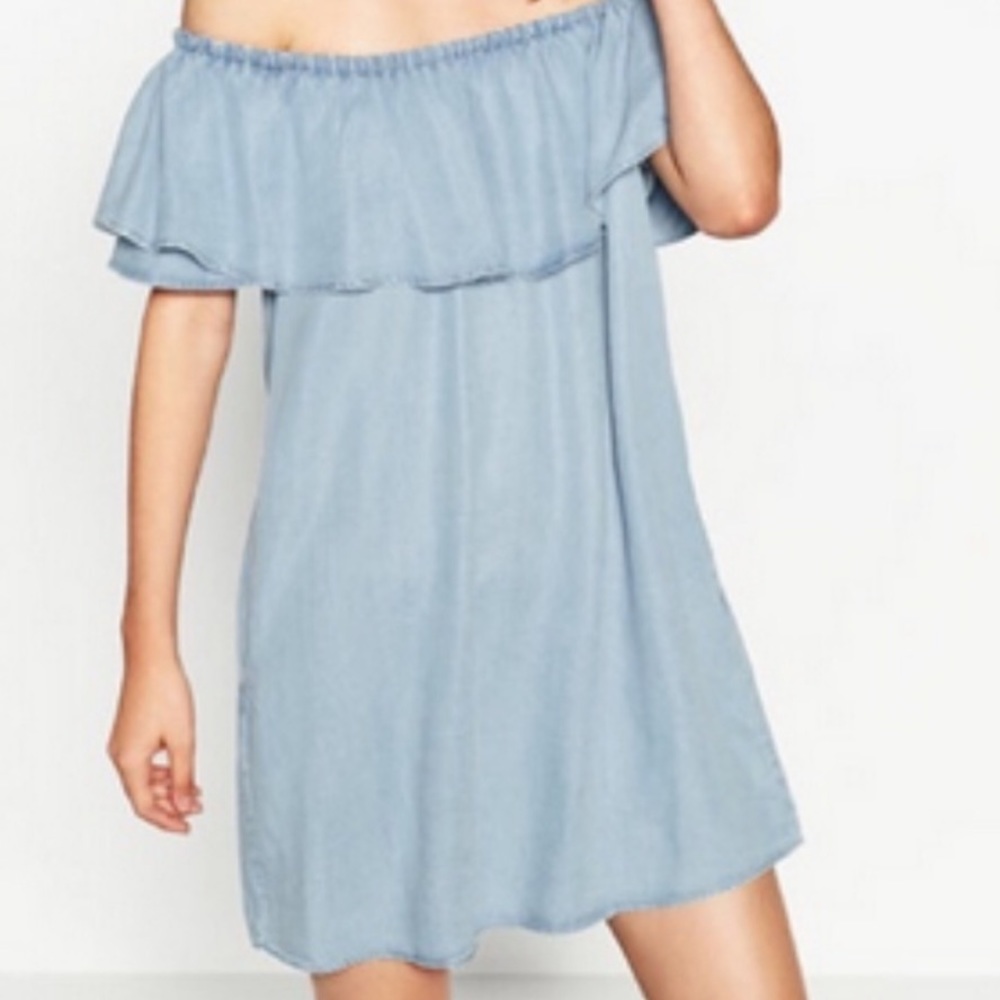 Zara ruffle mini dress‼️